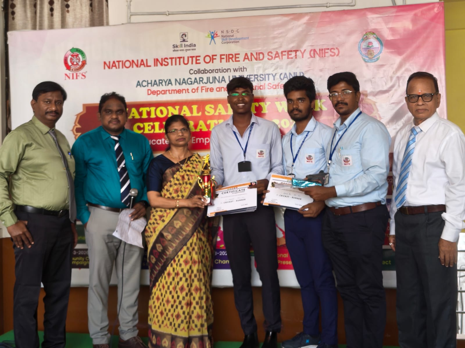 NIFS ANU NSDC Skill India certification